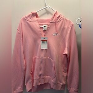 pink nike zip up